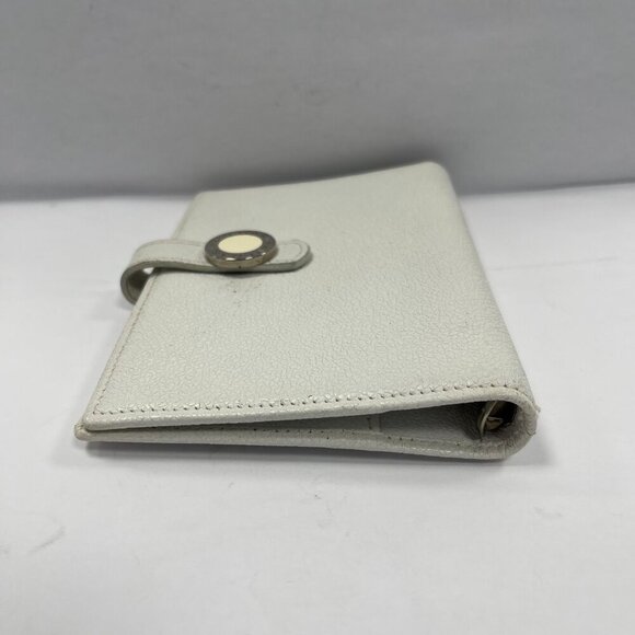 BVLGARI White Leather Notebook Cover - Preowned - Picture 7 of 14